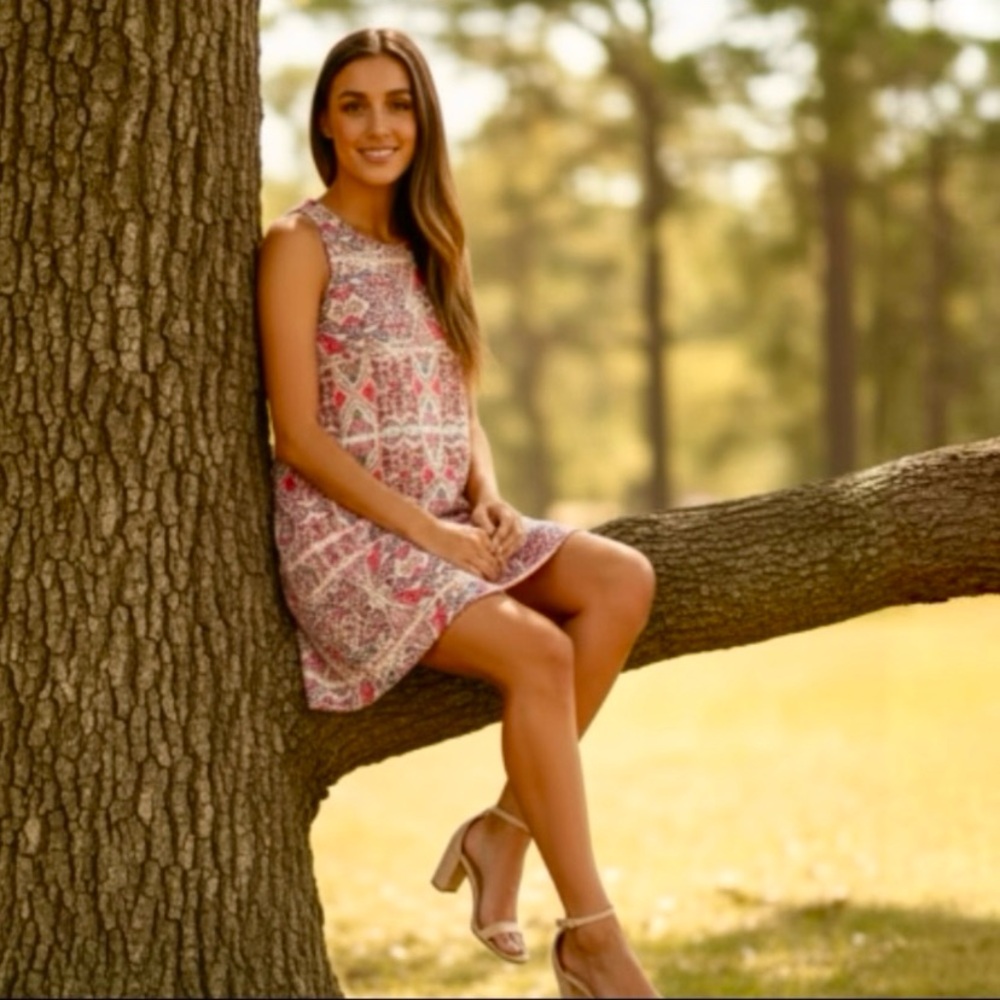 Lulu’s Major Red Print Swing Dress